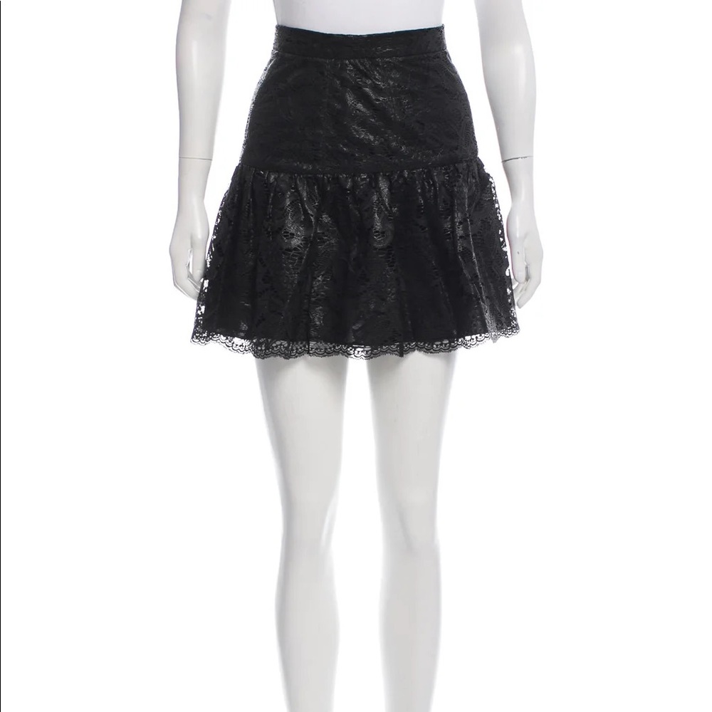 Hanley Mellon lace mini skirt